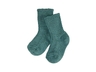 Baby und Kinder Socken Bio-Schurwolle Grobstrick petrol 1