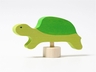 Schildkröte Steckfigur aus Lindenholz, bunt lasiert 2