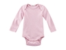 Baby Body Langarm Bio-Baumwolle rosa-melange 1