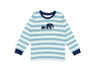 Kinder Schlafanzug Retro aqua stripes Elefant 1