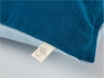 Kissenbezug Bio-Baumwolle Biber-Qualität blau 3