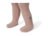 Baby Hose mit Füßchen Bio-Baumwolle Strick rose 2
