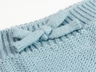 Baby Hose mit Füßchen Bio-Baumwolle Strick blau 3