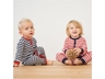 Baby und Kinder Schlafanzug Bio-Baumwolle rot-weiß gestreift 4