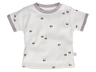 Baby T-Shirt Bio-Baumwolle Biene grau 1