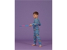 Kinder Schlafanzug Retro azure blue 2
