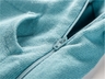 Baby Overall mit Kapuze Strick-Qualität Bio-Baumwolle blau  4