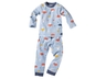 Kinder Schlafanzug 2-teilig Bio-Baumwolle Pilzparty blau 1