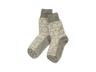 Damen und Herren Socken Norweger Bio-Schurwolle Stern grau-natur 1