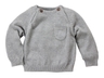 Baby und Kinder Pullover Feinstrick Bio-Baumwolle graphit 1