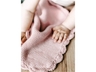 Babydecke Bio-Baumwolle mit Muschelkante, rose 7