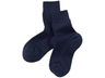 Kinder Socken Bio-Schurwolle Feinstrick marine 1