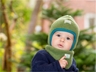 Baby und Kinder Dreieckstuch Bio-Schurwolle moosgrün 2