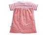 Baby Kleid Kurzarm Bio-Baumwolle Biene rosa 2
