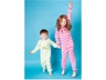 Kinder Schlafanzug Retro limette-gestreift 2