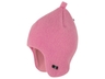 Baby und Kindermütze mit Zipfel Bio-Merinowolle Fleece dusty pink 1