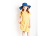Kinder Kleid gelb-gestreift 2