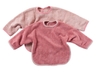 Lätzchen mit Ärmeln und Klettverschluss Bio Baumwolle 2er Set rosa  1