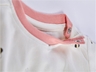 Baby T-Shirt Bio-Baumwolle Biene off white-rosa 2
