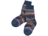 Kinder Socken Bio-Schurwolle Rainbow blue 1