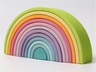 Großer Regenbogen aus Lindenholz, 12-teilig, pastell lasiert 2