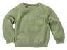 Baby und Kinder Pullover Feinstrick Bio-Baumwolle matcha 1