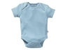 Baby Body Kurzarm Bio-Baumwolle hellblau 1