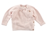 Baby Jacke Perl-Strick Bio-Baumwolle rosé melange 1