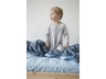 Baby und Kinder Schlafanzug Bio-Baumwolle grau-weiß gestreift 3