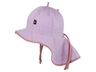 Baby und Kinder Sonnenschutz Mütze mit Bindebändern UV 25 lavender 1