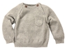 Baby und Kinder Pullover Feinstrick Bio-Baumwolle beige 1