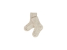Baby Socken Bio-Schurwolle Feinstrick hellbraun-melange 1