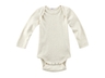 Baby Body Langarm Bio-Baumwolle beige-melange 1