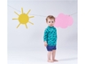 Kinder Badeshirt Langarm UV-Schutzkleidung UV 50+ Hai 4