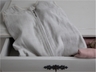 Schlafsack Baby Bio Baumwolle Musselin hellgrau 3