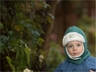 Baby und Kinder Mütze Bio-Schurwolle melange-grün 2