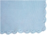 Babydecke Bio-Baumwolle mit Muschelkante, blau 7