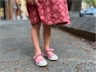 Kinder Schuhe Ballerinas mit Kappe und Klettverschluss rosa 2