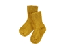 Baby und Kinder Socken Bio-Schurwolle Grobstrick curry 1