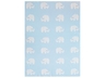Babydecke Bio-Baumwolle, Elefanten bleu 2