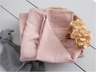 Pucktuch und Sommer Babydecke Bio-Baumwolle Musselin rose 3