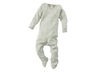 Baby Schlafanzug Overall Wolle Seide melange-grau 1