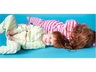 Kinder Schlafanzug Retro limette-gestreift 3