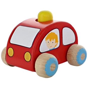 Spielzeugauto mit Hupe aus Birkenholz