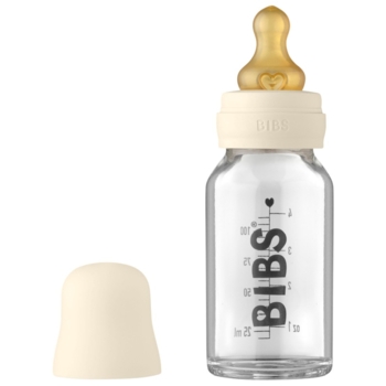 Babyflasche aus Glas im Komplett-Set Ivory