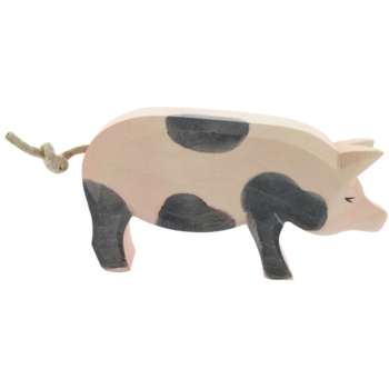 Schwein (hoch, gefleckt)  7 cm