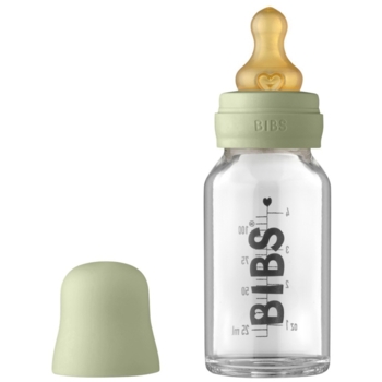 Babyflasche aus Glas im Komplett-Set Sage
