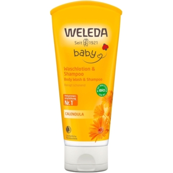 Baby Waschlotion und Shampoo Calendula - reinigt Haut und Haare schonend