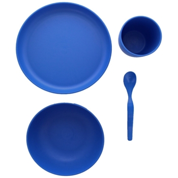 Kindergeschirr Set 4-teilig blue