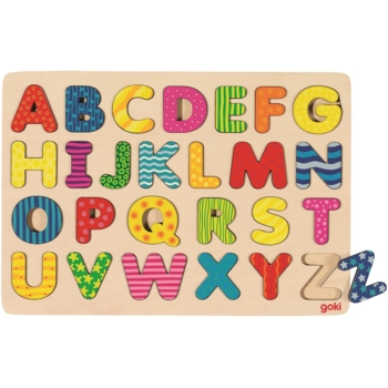 Steckpuzzle aus Holz Alphabet 26-teilig